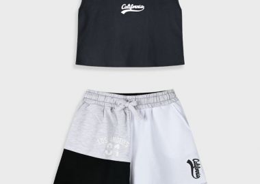 Σετ με τύπωμα για κορίτσι | ΜΑΥΡΟ - Energiers - 